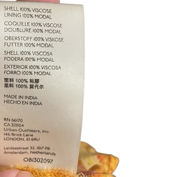 Anthropologie Pilcro Peplum Racerback Tank Orange women’s Large Bohemian Beach - Picture 7 of 7